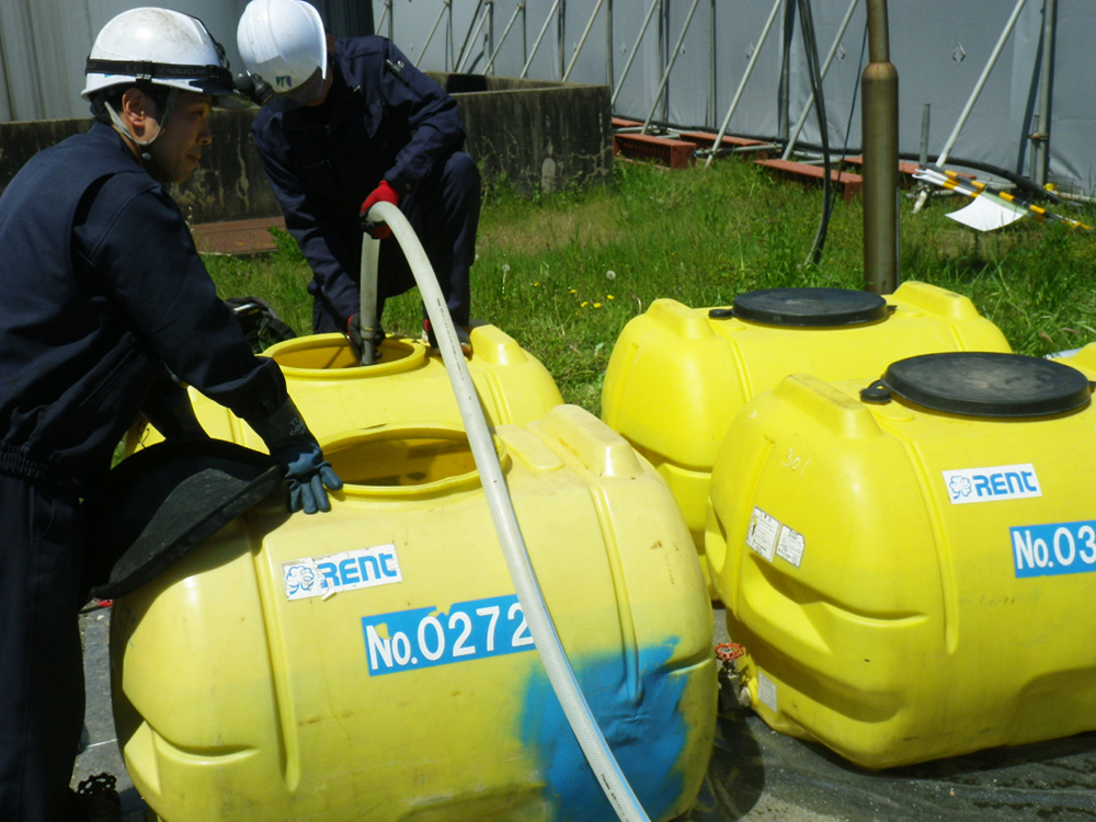 廃液回収・冷媒回収について